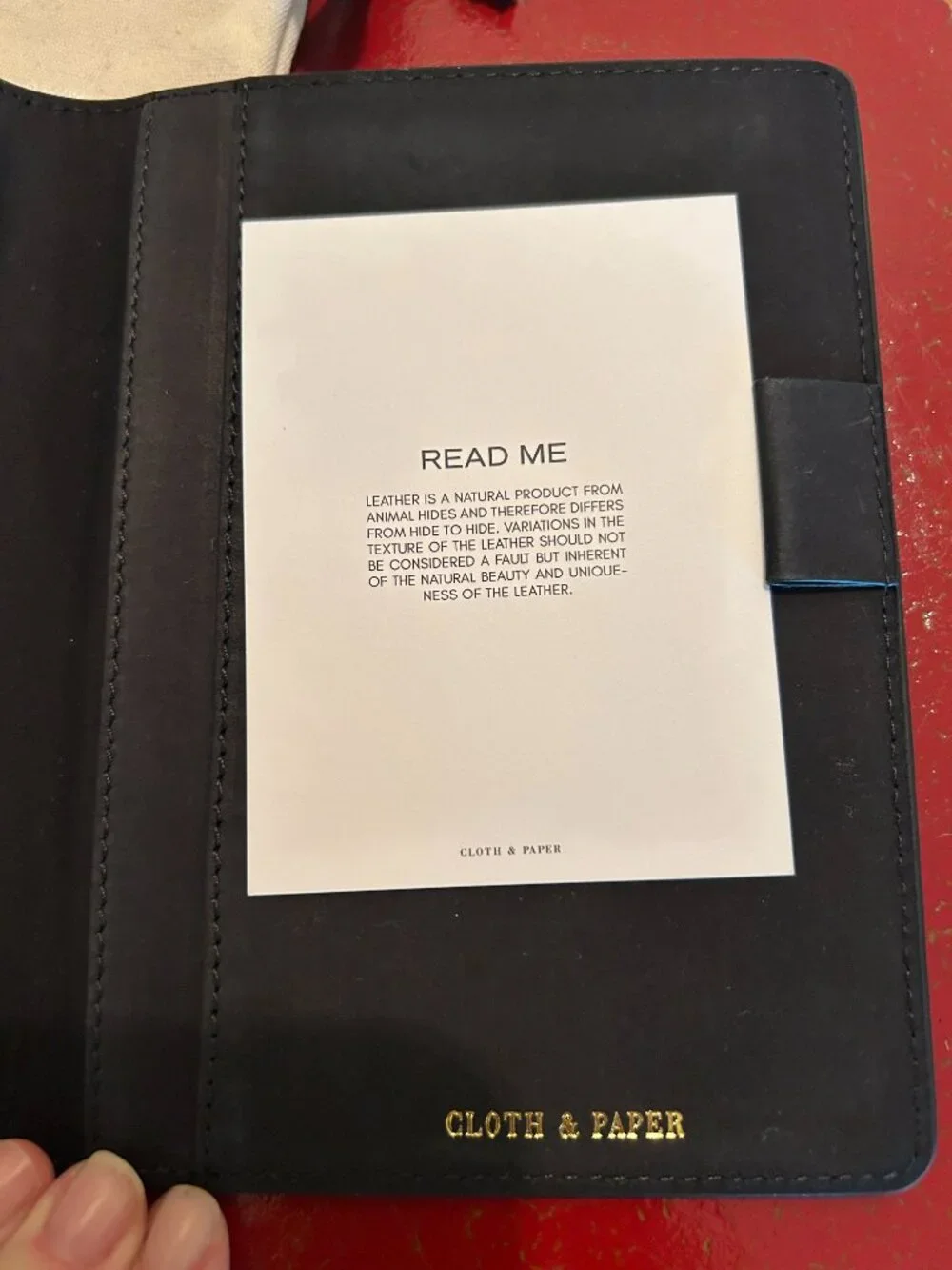 NWT Cloth & Paper Heirloom Leather Folio Cover | CP Petite